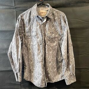 Rafter C Cowboy Collection large pearl snap large western shirt